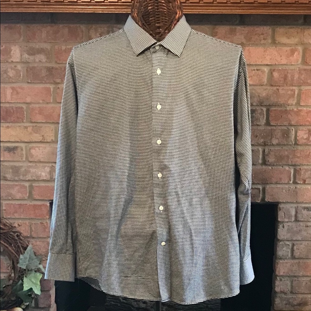 Tallia Houndstooth XL L/S Button Down Shirt